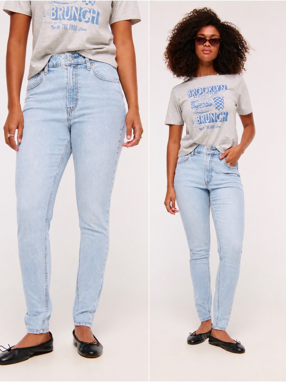 Abercrombie Curve Love The Skinny High Rise Jeans Light Wash Size 29/6 NWOT